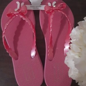 Brand new flip flops kate Spade